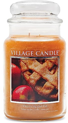 Village Candle Warm Apple Pie 26 oz Kerze, rot, Large