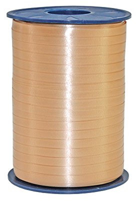 Präsent C.E. PATTBERG Geschenkband Champagner-Creme, 250 Meter Ringelband 10 mm zum Basteln, Dekorieren & Verpacken von Geschenken zu jedem Anlass