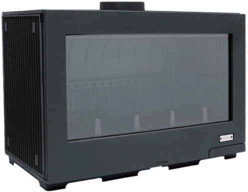 Godin Insert Built-in Fireplace Bois Anthracite, Noir - Cheminée (850 mm, 445 mm, 573 mm)