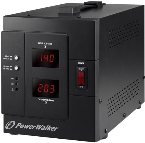 PowerWalker AVR 3000 / SIV - Spannungsregler (230 V, 50/60 Hz, 3000 VA, 2400 W, Type F, Terminal)