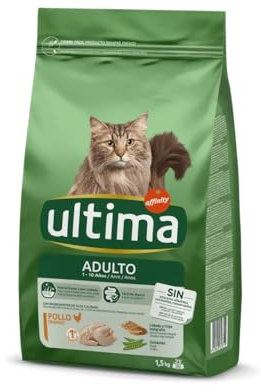 Ultima Pienso para Gatos con Pollo, 1.5kg