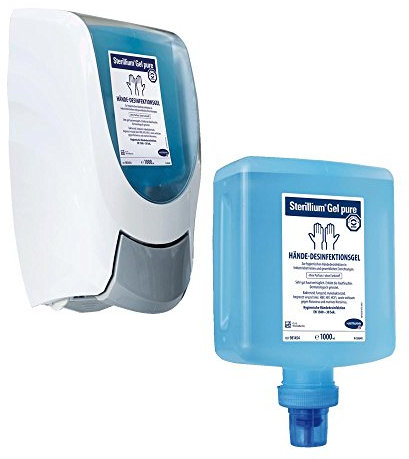 Hartmann Desinfektionsmittel-Spender CleanSafe Basic + 10x 1 Liter Sterillium Gel Pure