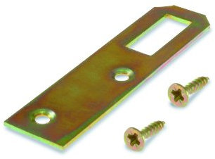 suki Befestigungsplatte Stahl Dichromat 20 x 95 mit Schrauben 4 Stück, 6152367