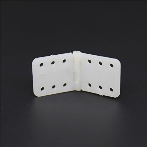 11x25.5 mm 0.43 x1.0'' Small Pinned Nylon Hinge RC Airplane Plane Parts Replacement (Pack of 20)