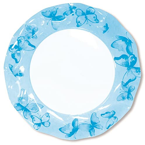Exclusive Trade Petits assiettes Papillons turquoise