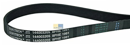 ORIGINAL Ariston Hotpoint Indesit C00300793 Whirlpool-Gruppe 482000023435 Riemen Rippenriemen Zahnriemen Keilrippenriemen 1991 PH 8 E Wäschetrockner Trockner Trocknerautomat