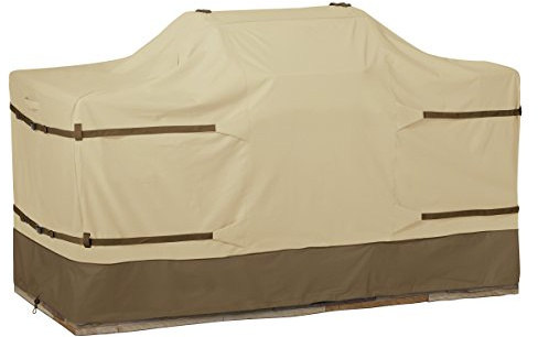 CLASSIC ACCESSORIES Veranda Wasserabweisende Grillabdeckung für 98 Zoll Insel mit mittigem Grillkopf