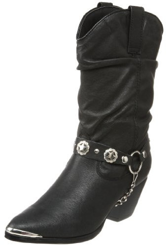 Dingo Women's Olivia Slouch Boot,Black,11 M US