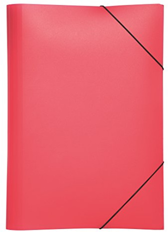 Pagna Gummizugmappe Lucy Colours A3 PP, 3 Innenklappen, rot