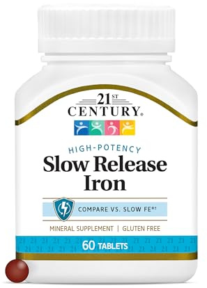 21st Century Slow Release Iron Tablets, 60 Count
