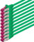 5m - verde - 10 piezas - CAT6a CAT 6a Ethernet LAN cable de red - SET 10 GB/s cable patch CAT6 S-FTP Doble blindado PIMF 500MHz libre de halógenos compatible con CAT5 CAT6a CAT7 CAT8