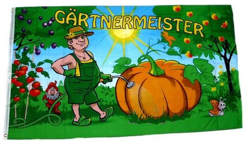 Fahne/Flagge Gärtnermeister Gartenfahne 90 x 150 cm
