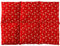 Bio-Dinkelkissen groß 40x30cm 6-Kammer - Herzen-rot - Wärmekissen Dinkel Körnerkissen für Mikrowelle und Backofen - Dinkel-Kissen 30x40 - Herzen-rot