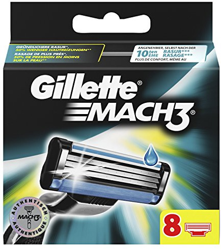 Gillette Mach3 Rasierklingen für Männer 8 Stück