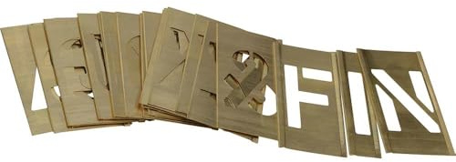 Stencils Set of Pp Brass Locking Stencils - Figures 1in