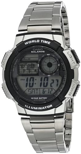 CASIO Model Mod. AE-1000W-1A World Time Daydate, WR 100, Chrono, Timer ** Original Box Brand
