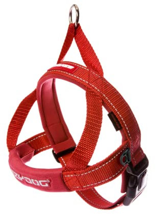 EzyDog Quick Fit Hundegeschirr, Größe M, rot