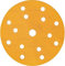 Mirka Gold Universal-Schleifpapier Ø 150mm Schleifscheiben Klett 15-Loch, Korn P400, 100 Stk/Zum Schleifen von Gips, Spachtel, Spanplatten, Holz, Lack