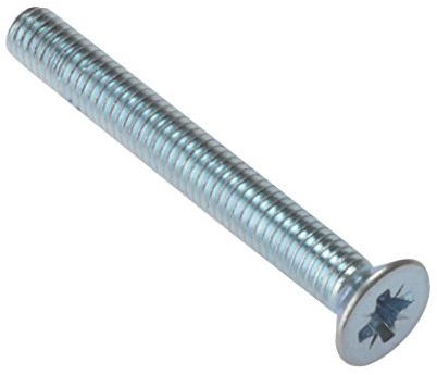 ForgeFix Machine Screws Countersunk | M6 x 20mm | Zinc Plated | Bag 25