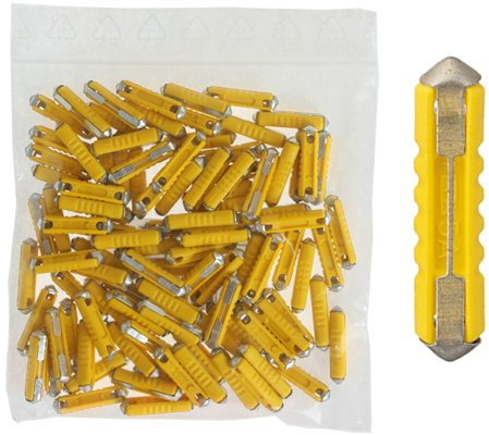 100 x Abschmelzsicherung Sicherung 5A / 32V / 6x25 / gelb