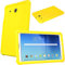 TECHGEAR Schutzhülle für Samsung Galaxy Tab E 9,6 (T560 T565), [Kinderfreundlich] Leichtes Koffer Silikon Soft Shell Anti-Rutsch-Shockproof verstärkte Ecken + Displayschutzfolie. - Gelb