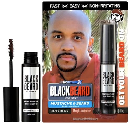Blackbeard for Men - temporary brush-on colour 12ml (0.40oz) (Brown Black)