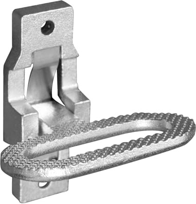 Buyers Products B2797Z Zinc Folding Safety Step & Grab Handle, Silver