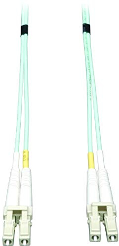 Tripp Lite 10Gb Duplex Multimode 50/125 OM3 LSZH Fiber Patch Cable, (LC/LC) - Aqua, 10M (33-ft.)(N820-10M)