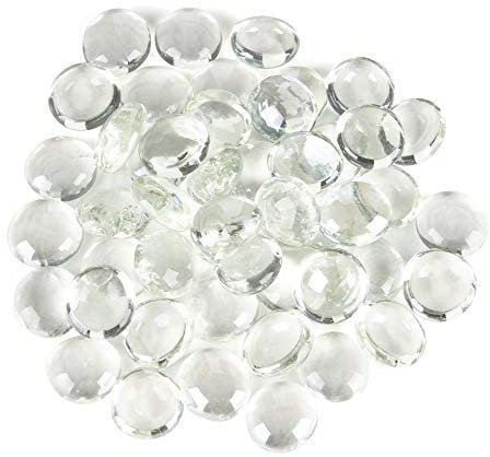 ARSUK Lot de 0.955 kg de Galets Ronds pour décoration de Table, Claire