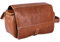 Alpenleder Kulturbeutel - ROLL UP (Handgefertigt) - Nachhaltiges Bio-Leder aus regionaler Landwirtschaft | Kulturtasche für Damen & Herren, Kulturbeutel Leder *Fair Produziert* (30x17x15cm, Cognac)