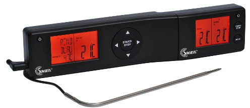 SUNARTIS - Funk-Braten- und Ofenthermometer ETC536 | Für perfekte Garstufen & Niedergaren | Dual-Sensor-Technologie, Timer-Funktion & LC-Display | Reichweite 30m