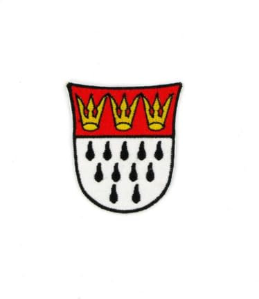 Bügelpatch Kölner Wappen klein 7cm