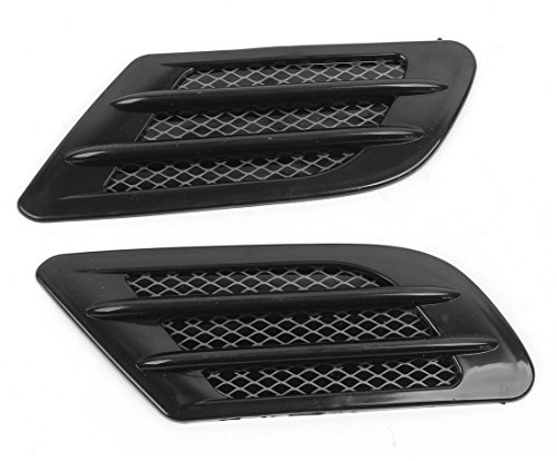 Sourcingmap 2PCS Auto Car Exterior Decoration Air Flow Fender Stickers | Plastic Material, Car Air Flow Sticker, 2 Pcs