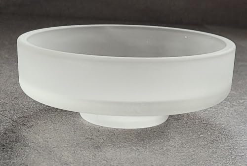 Vallona Ersatz Seifenschale Glas satiniert massiv. Durchmesser Unterteil: 50mm.