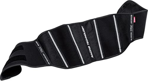 FLM Sports Nierengurt 1.0 - Sportlicher, atmungsaktiver Nierengurt, großzügige Mesh-Einsätze - stützende Korsettstangen schwarz XXS