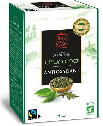 Thes De La Pagode - Thé chun cha équitable - Thé vert grand cru - 90 infusettes