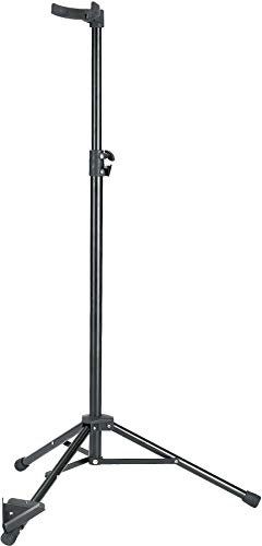 K&M 14160 E-Kontrabassständer Schwarz - für jede Korpus-Form - Stativ-Füße einklappbar - faltbar, formschön, aus Stahl