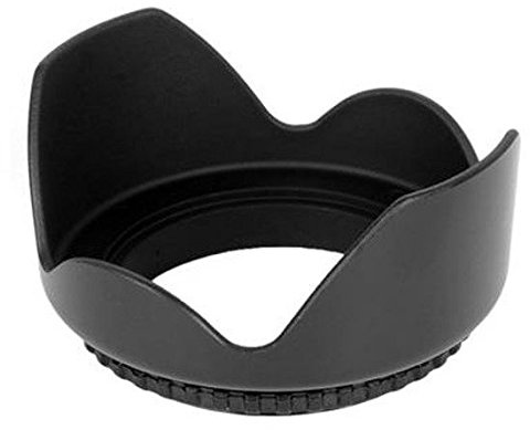 Khalia foto solskärm – skruv – tulpenform – motljusskydd 49 mm