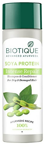 Biotique Soja Protein Fresh Balancing Cleanser für farb-behandeltes und Dauerwelle erhalten Haar 210 ml