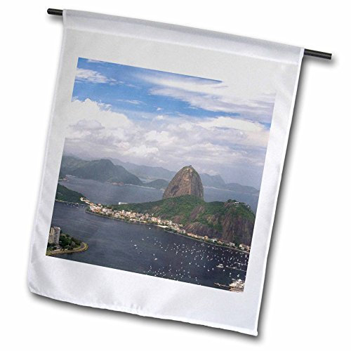 3dRose FL_85680_1 Sugarloaf Peak at Rio De Janeiro, Brazil-Sa04 Dfr0017-David R. Frazier Garden Flag, 12 by 18-Inch