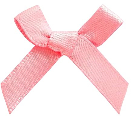 Italian Options Mini Satinschleife 3cm aus 6mm Band (100 Stück) - Rosa