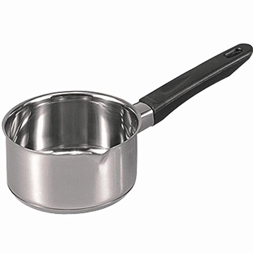Karl Krüger Topf, 14 cm | PFAS-frei & unbeschichtet | Induktion | Mit Stielgriff & Thermoboden | Spülmaschinengeeignet | Für Milch, Saucen & Erwärmen