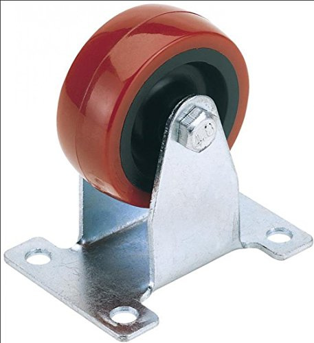 Draper 65522 100 mm-Diameter Polyurethane Castor Fixed