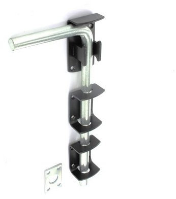 Securit Garage Door Bolt Black - 375mm