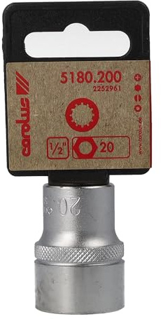 CAROLUS 5180.200 Steckschlüsseleinsatz 1/2 Spline 20 mm, 1 Stück