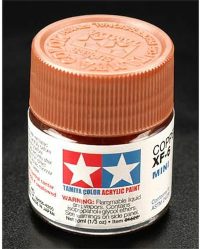 Tamiya Model Color Acrylic Paint XF-6 Copper Net 10ml 81706 with RCECHO Full Version Apps Edition