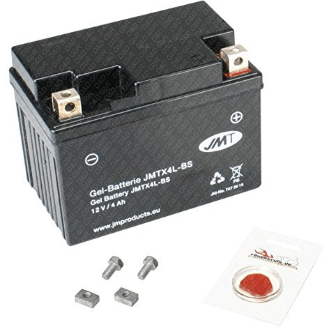 Gel-Batterie für Kymco Vitality 50 2T, 2004-2009, wartungsfrei, inkl. Pfand €7,50