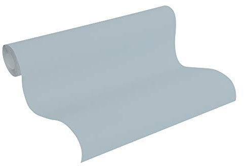 A.S. Création Vliestapete Scandinavian 2 Tapete Uni 10,05 m x 0,53 m Made in Germany 309518 3095-18, Hellgrau