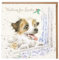 Artistic Weihnachten Karte (wre6294) Waiting For Santa – Hund am Fenster