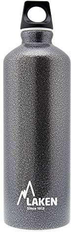 Laken Unisex - Erwachsene Futura Aluminium granite 0.75 Liter Aluminiumtrinkflasche, Granitgrau